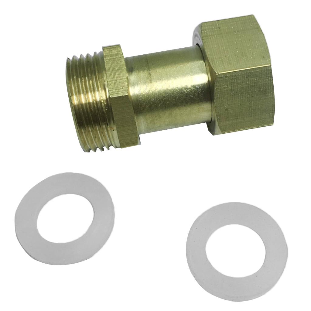 Max 2 Way Brass Thread Adapter Inner Outer Wire Copper Joints Pipe Connector A