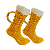 Maxbell 3D Beer Mug Shaped Socks Unisex Novelty Socks Long Tube Socks Casual Soft