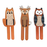 Maxbell Magnetic Hooks Shower Towel Hooks Key Storage Holder for Home Bathroom Fawn Owl