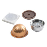 Maxbell Coffee Pod Tamper Espresso Cup Stainless Steel Refillable for Coffee Maker style B