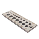 Maxbell 17 Holes Steel Dowel Plate for Construction Woodworking Home Improvement English system
