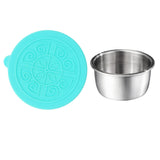 Maxbell Stainless Steel Dipping Sauce Cup with Lid for Home Outdoor Light Green