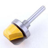 Max 1/4inch Shank Woodworking Milling Cutter Double Arc Round Bottom Router Bit
