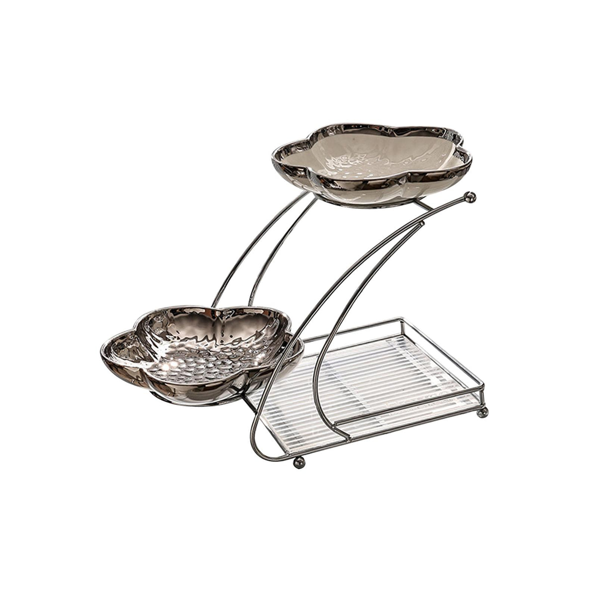 Maxbell Tiered Cupcake Stand Multipurpose Buffet for wedding Dining Room 2 layer
