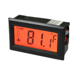 Max LED LCD Screen Digital Thermometer Temperature Meter Gauge C/F Orange