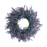 Maxbell Purple Swag Wreath Door Hanging Ornament for Thanksgiving Farmhouse Corridor Small