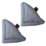 Maxbell 2Pcs Heel Cushion Breathable Soft for Feet Sores Patient gray mesh XXL