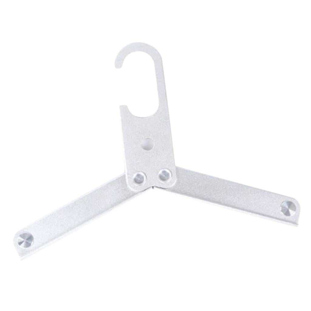 Max Aluminum Alloy Travel Portable Folding Hangers Foldable Hangers Silver