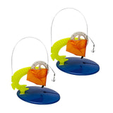 Maxbell 2Pcs Ice Fishing Tip up Durable Compact with Flag for Winter Fishing Outdoor
