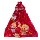 Maxbell Newborn Baby Hooded Cloak Poncho Jacket Outwear Kids Warm Coat Red 1
