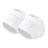Maxbell 2 Pieces Strech Hydrating Heel Socks Polyester Adults for Cracking Feet White
