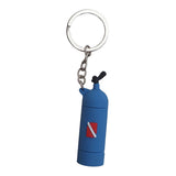 Maxbell Novelty Mini Diving Tank Key Chain Holder Dive Flag Keyring Keychain Blue