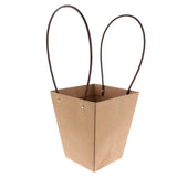 Maxbell Waterproof Kraft Gift Box Packaging Flower Basket Florist Supply 11.5x17x20cm