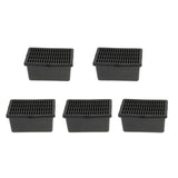 Maxbell 5 pcs Insect Reptile Spider Transport Breeding Cage Hatching Container Black