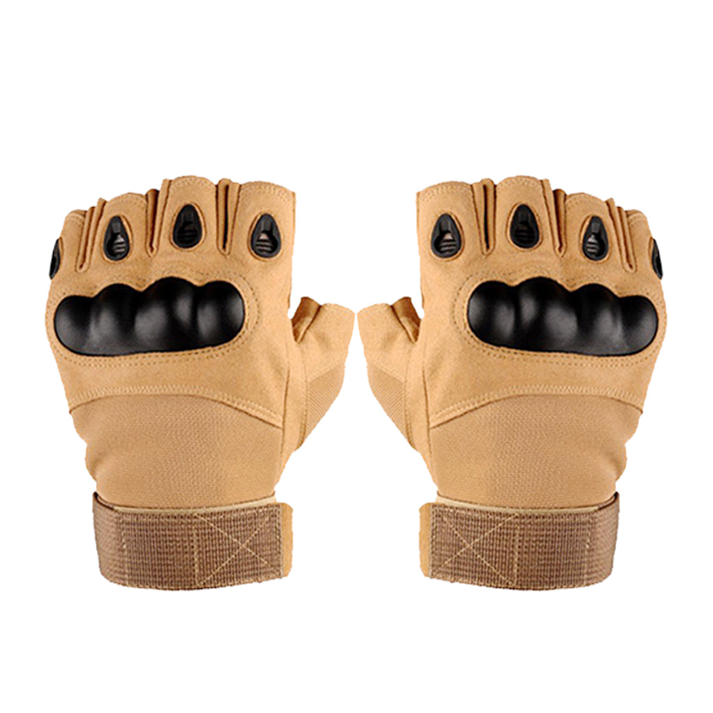 Maxbell Tactical Half Finger Gloves Outdoor Anti-Skid Fitness Fingerless Gloves L