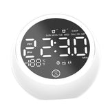 Maxbell Multifunctional Digital Alarm Clock Radio Clock Bluetooth Speaker-UK White