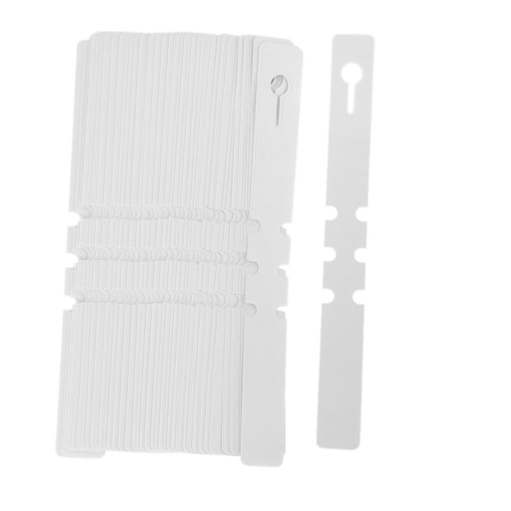 Maxbell 100pcs PVC Greenhouse Gardening Plant Stake Hanging Collar Tag Label White