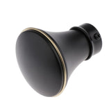 Max Metal Iron Curtain Pole Finials End Heads Fit 28mm Dia. Drapery Rods C_Black