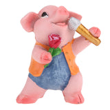 Max Miniature Dollhouse Bonsai Craft Garden Landscape Resin Pig Decor Singing Pig