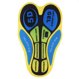 Maxbell Bicycle Bike Underwear Shortie Shorts Pants Cushion Pad 5D Yellow Blue