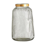 Maxbell Modern Glass Flower Vase Decorative Dried Flower Bouquet Holder Office Decor Clear