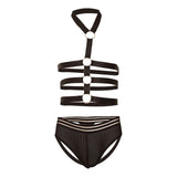 Maxbell Men's Underwear Body Halter Spandex Lingerie Nightwear Sleepwear Thongs
