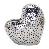Maxbell Nordic Ceramic Vase Flower Arrangement Vase Tabletop Vase for Bedroom Home Argent