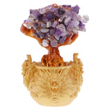 Max Crystal Money Tree Bring Wealth Luck Home Decor Birthday Gift 18cm Purple