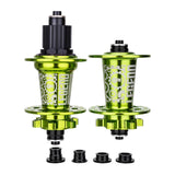 Maxbell Bicycle Front Rear Disc Brake Hubs Aluminium Alloy 32Hole Mountain Bike Hubs Green MS