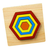 Max Geometric Jigsaw Puzzle Kids Preschool Educational Toy Gift Hexagon