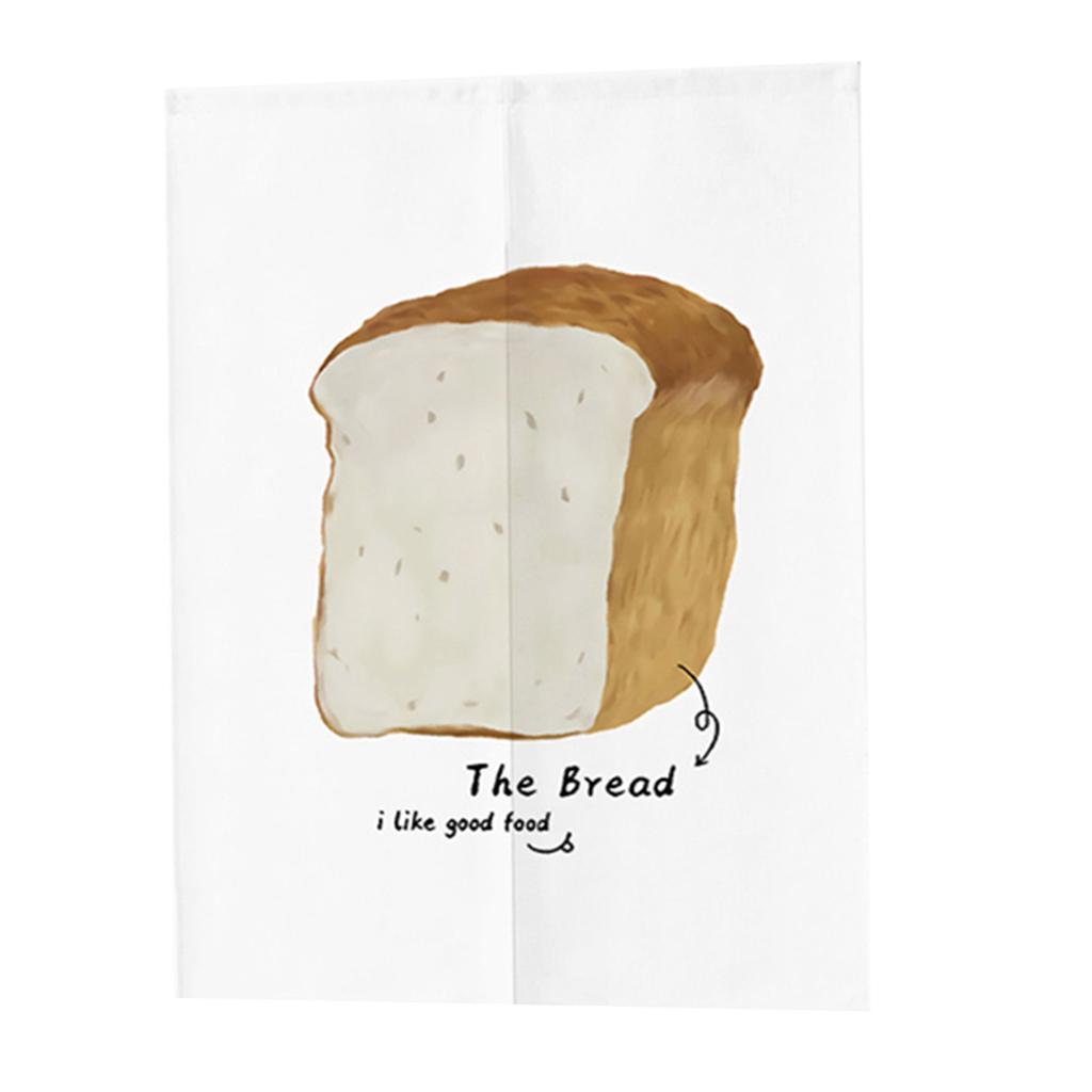Max No Punching Doorway Divider Curtain BREAD Tapestry for Bakery  75x120cm