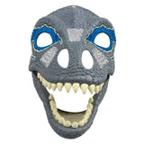 Maxbell 3D Dinosaur Mask Movable Jaw Halloween Costume Festival Dinosaur Headgear Blue