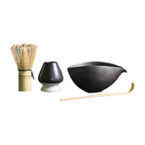 Maxbell 4x Japanese Matcha Whisk Set with Ceramic Bowl Multifunction for Ceremony A