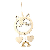 Max Wood Plaque MDF Dreamcatcher Mobile Dream Catcher Unicorn+4xCord Unicorn 1