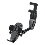 Maxbell Rearview Mirror Phone Holder Hands Free for Most Mobile Phones and Cars B