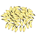 Maxbell 100pcs Fly Fishing Spoons Lure Hard Sequins Baits Golden L