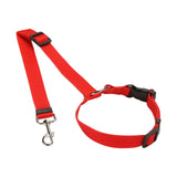 Maxbell Dog Car Seat Belt Practical Durable Leash Lightweight for Hiking Walking Red