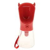 Maxbell Portable Pet Travel Water Bottle Dispenser Feeder Dog Cat Drinking Red