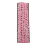 Max 15 Yard 12mm Daisy Flower Embroidery Lace Trim Ribbon Sewing Crafts Pink