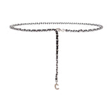 Maxbell Fashion Waist Chain Belt Adjustable for Clothes Accessories Beach Women silver black