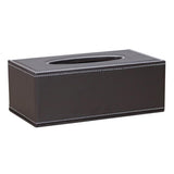 Maxbell PU Faux Leather Tissue Box Cover Napkin Paper Holder Case for Home Coffee