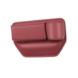 Maxbell Car Seat Gap Filler Seat Gap Pocket with Cup Holder Center Console Organizer Co Pilot Seat Red