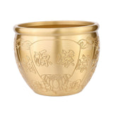 Maxbell Brass Feng Shui Bowl Money Jar Fortune Cylinder for Party Desktop Decor