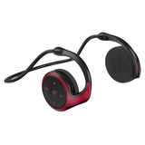Maxbell Wireless Earhook Headset Bluetooth 5.0 FM Radio for Running Gym Gaming Red