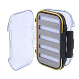 Maxbell Slit Foam Fly Fishing Lure Box 3x1.3x4inch Accessories Snap Tight latches Black