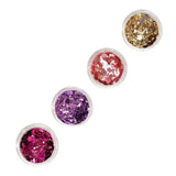 Maxbell 4Pcs Sparkle Sequin Flake Chunky Glitter for Nano Tapes Pedicure Phone Cases Style B