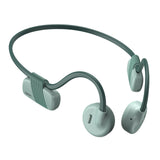Maxbell Bone Conduction Headphones with Mic IPX6 Waterproof for Bicycling Sports Green
