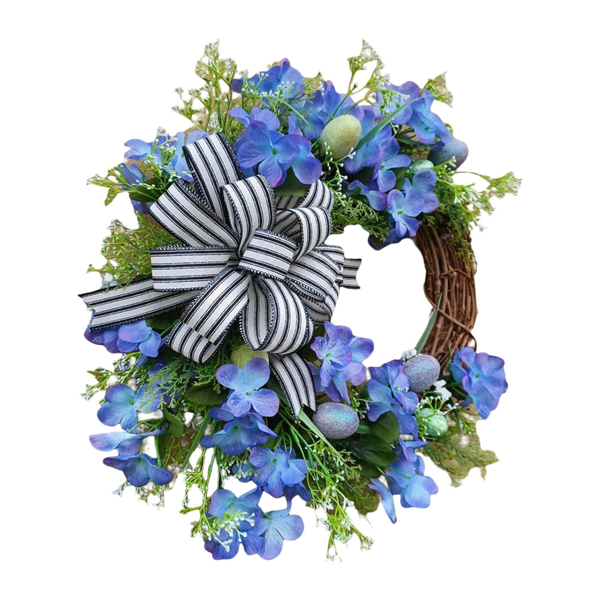 Maxbell Easter Egg Wreath Pendants Greenery Wreaths for Festival Farmhouse Decor