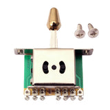 Max 5 Way Pickup Selector Switch with gold Tip for ST Electirc Guitars