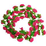 Max Maxb Artificial Garland Silk Flower Vine for Home Wedding Garden Decoration - Shocking Pink